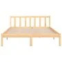 Solid pine wood bed frame 120x200 cm by vidaXL, Beds and slatted bases - Ref: Foro24-810077, Price: 84,34 €, Discount: %