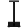 Speaker stands 2pcs black tempered glass 1 pillar by vidaXL, Speaker stands - Ref: Foro24-51808, Price: 82,03 €, Discount: %