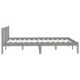 Estructura de cama madera maciza de pino gris 150x200 cm de vidaXL, Camas y somieres - Ref: Foro24-810089, Precio: 111,59 €, ...