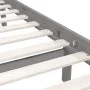 Solid gray pine wood bed frame 150x200 cm by vidaXL, Beds and slatted bases - Ref: Foro24-810089, Price: 110,26 €, Discount: %