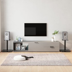 Lautsprecherständer, 2 Stück, schwarzes Hartglas, 1 Säule von vidaXL, Lautsprecherständer - Ref: Foro24-51811, Preis: 58,27 €...