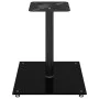 Soportes de altavoces 2 uds vidrio templado negro 1 pilar de vidaXL, Soportes para altavoces - Ref: Foro24-51811, Precio: 46,...