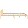 Solid pine wood bed frame 140x190 cm by vidaXL, Beds and slatted bases - Ref: Foro24-810062, Price: 94,38 €, Discount: %