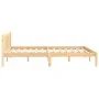 Solid pine wood bed frame 140x190 cm by vidaXL, Beds and slatted bases - Ref: Foro24-810062, Price: 92,77 €, Discount: %