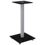 Speaker stands 2 units tempered glass silver black 1 pillar by vidaXL, Speaker stands - Ref: Foro24-51810, Price: 60,88 €, Di...