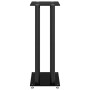 Lautsprecherständer, 2 Stück, schwarzes gehärtetes Glas, 4 Säulen von vidaXL, Lautsprecherständer - Ref: Foro24-51817, Preis:...