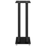 Speaker Stands 2pcs Black Tempered Glass 4 Pillars by vidaXL, Speaker stands - Ref: Foro24-51817, Price: 101,56 €, Discount: %