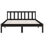 Solid black pine wood bed frame 140x190 cm by vidaXL, Beds and slatted bases - Ref: Foro24-810066, Price: 141,76 €, Discount: %