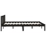 Bettgestell aus massivem schwarzem Kiefernholz, 140 x 190 cm von vidaXL, Betten und Lattenroste - Ref: Foro24-810066, Preis: ...