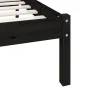 Bettgestell aus massivem schwarzem Kiefernholz, 140 x 190 cm von vidaXL, Betten und Lattenroste - Ref: Foro24-810066, Preis: ...