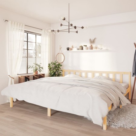 Estructura de cama madera maciza de pino 180x200 cm de vidaXL, Camas y somieres - Ref: Foro24-810097, Precio: 113,43 €, Descu...