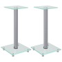 Lautsprecherständer, 2 Stück, silbernes gehärtetes Glas, 1 Säule von vidaXL, Lautsprecherständer - Ref: Foro24-51809, Preis: ...