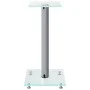 Soportes de altavoces 2 uds vidrio templado plateado 1 pilar de vidaXL, Soportes para altavoces - Ref: Foro24-51809, Precio: ...