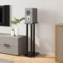 Speaker stands 2 units tempered black glass 3 pillars by vidaXL, Speaker stands - Ref: Foro24-51804, Price: 88,71 €, Discount: %