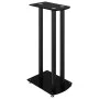 Speaker stands 2 units tempered black glass 3 pillars by vidaXL, Speaker stands - Ref: Foro24-51804, Price: 88,71 €, Discount: %