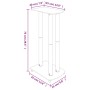Speaker stands 2 units tempered black glass 3 pillars by vidaXL, Speaker stands - Ref: Foro24-51804, Price: 93,81 €, Discount: %