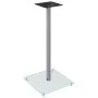 Speaker stands 2pcs silver tempered glass 1 pillar by vidaXL, Speaker stands - Ref: Foro24-51815, Price: 70,57 €, Discount: %