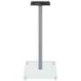 Lautsprecherständer, 2 Stück, silbernes gehärtetes Glas, 1 Säule von vidaXL, Lautsprecherständer - Ref: Foro24-51815, Preis: ...