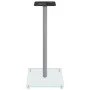 Speaker stands 2pcs silver tempered glass 1 pillar by vidaXL, Speaker stands - Ref: Foro24-51815, Price: 70,57 €, Discount: %