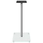 Speaker stands 2pcs silver tempered glass 1 pillar by vidaXL, Speaker stands - Ref: Foro24-51815, Price: 70,57 €, Discount: %