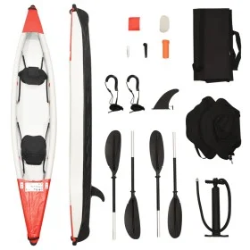 Red polyester inflatable kayak 424x81x31 cm by vidaXL, Kayaks - Ref: Foro24-93437, Price: 531,78 €, Discount: %