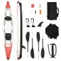 Kayak inflable poliéster rojo 424x81x31 cm de vidaXL, Kayaks - Ref: Foro24-93437, Precio: 531,77 €, Descuento: %
