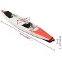 Kayak inflable poliéster rojo 424x81x31 cm de vidaXL, Kayaks - Ref: Foro24-93437, Precio: 531,77 €, Descuento: %