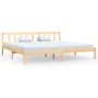 Solid pine wood bed frame 200x200 cm by vidaXL, Beds and slatted bases - Ref: Foro24-810102, Price: 104,46 €, Discount: %