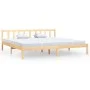 Solid pine wood bed frame 200x200 cm by vidaXL, Beds and slatted bases - Ref: Foro24-810102, Price: 102,75 €, Discount: %