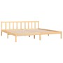 Solid pine wood bed frame 200x200 cm by vidaXL, Beds and slatted bases - Ref: Foro24-810102, Price: 104,46 €, Discount: %