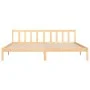 Solid pine wood bed frame 200x200 cm by vidaXL, Beds and slatted bases - Ref: Foro24-810102, Price: 102,75 €, Discount: %