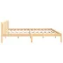 Solid pine wood bed frame 200x200 cm by vidaXL, Beds and slatted bases - Ref: Foro24-810102, Price: 102,75 €, Discount: %