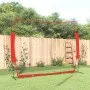 Steel and polyester baseball net black and red 369x107x271 cm by vidaXL, Baseball and softball - Ref: Foro24-93739, Price: 10...
