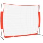 Red de béisbol acero y poliéster negro y rojo 369x107x271 cm de vidaXL, Béisbol y sóftbol - Ref: Foro24-93739, Precio: 101,94...