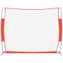 Red de béisbol acero y poliéster negro y rojo 369x107x271 cm de vidaXL, Béisbol y sóftbol - Ref: Foro24-93739, Precio: 101,94...
