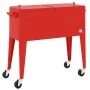 Carrito nevera con ruedas rojo 92x43x89 cm de vidaXL, Neveras - Ref: Foro24-93743, Precio: 180,51 €, Descuento: %