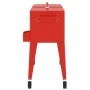 Carrito nevera con ruedas rojo 92x43x89 cm de vidaXL, Neveras - Ref: Foro24-93743, Precio: 180,51 €, Descuento: %