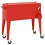 Carrito nevera con ruedas rojo 92x43x89 cm de vidaXL, Neveras - Ref: Foro24-93743, Precio: 180,51 €, Descuento: %