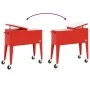 Carrito nevera con ruedas rojo 92x43x89 cm de vidaXL, Neveras - Ref: Foro24-93743, Precio: 180,51 €, Descuento: %