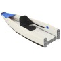 Kayak inflable poliéster azul 424x81x31 cm