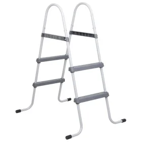 Poolleiter aus grauem Stahl, 84 cm von vidaXL, Pooltreppen und Rampen - Ref: Foro24-93804, Preis: 61,18 €, Rabatt: %