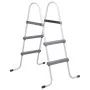 Gray steel pool ladder 84 cm by vidaXL, Pool stairs and ramps - Ref: Foro24-93804, Price: 61,11 €, Discount: %