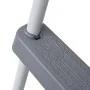 Gray steel pool ladder 84 cm by vidaXL, Pool stairs and ramps - Ref: Foro24-93804, Price: 61,11 €, Discount: %
