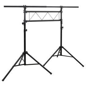 Soporte de luces acero negro 238x115x(180-300) cm de vidaXL, Efectos de iluminación - Ref: Foro24-70180, Precio: 161,34 €, De...