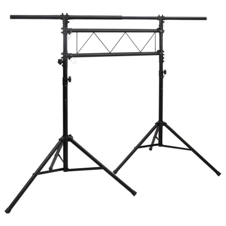 Soporte de luces acero negro 238x115x(180-300) cm de vidaXL, Efectos de iluminación - Ref: Foro24-70180, Precio: 161,34 €, De...