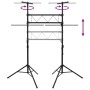 Soporte de luces acero negro 238x115x(180-300) cm de vidaXL, Efectos de iluminación - Ref: Foro24-70180, Precio: 161,34 €, De...