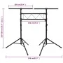 Soporte de luces acero negro 238x115x(180-300) cm de vidaXL, Efectos de iluminación - Ref: Foro24-70180, Precio: 152,80 €, De...