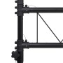 Soporte de luces de acero negro 438x115x(180-300) 