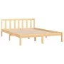 Solid pine wood bed frame 160x200 cm by vidaXL, Beds and slatted bases - Ref: Foro24-810092, Price: 95,94 €, Discount: %
