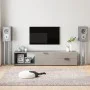 Lautsprecherständer 2 Stück gehärtetes Glas silber 4 Säulen von vidaXL, Lautsprecherständer - Ref: Foro24-51819, Preis: 81,93...